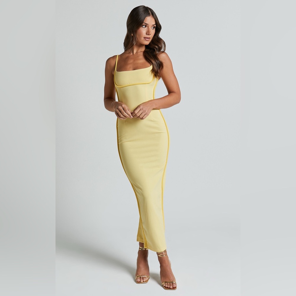 NWT butter yellow here comes the sun dress maxi dress formal dress wedding guest